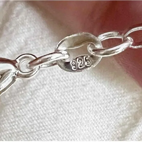 925 Sterling Silver Amethyst Rose Quartz Angel Necklace womens jewelry - Picture 8 of 10